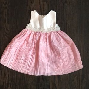 Rare Editions Pink and White Formal Dress- 12M